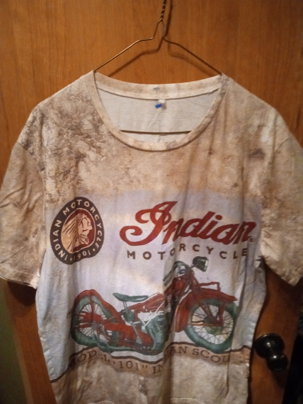 Indian Motorcycle Model 101 Scout - Tan/Brown Vintage Graphic - Picture 5 of 7